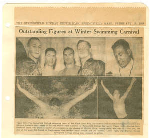 Yorzyk Samashes Three more Swimming Marks, February 19, 1956