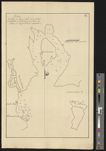 Plano del puerto de Gaston situado en la latitude N de 53 [degrees] 28' longd 24 [degrees] 21 al o de S. Blas descubierto este ano