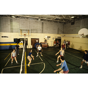 Group of players in a volleyball game