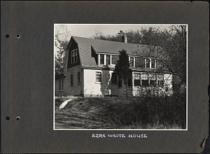 Ezra Waite House: Melrose, Mass.
