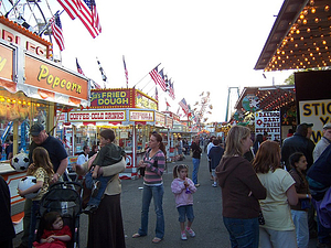 Traveling carnival, Wakefield, Mass. , April, 2008