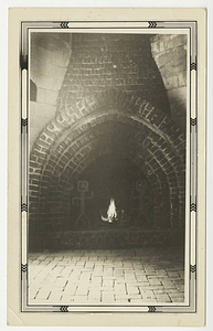 A fireplace in the Pueblo of the Seven Fires