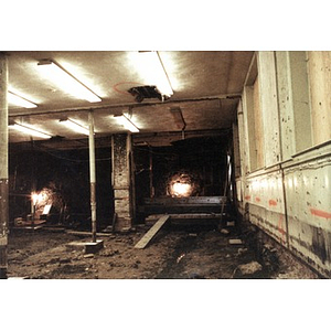 The basement of the All Saints Lutheran Church during renovation work that transformed the building into the Jorge Hernandez Cultural Center.