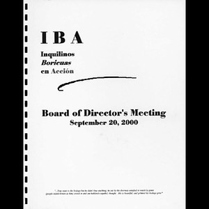 Board of Director's meeting.