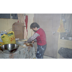 Cooks at a Chinese Progressive Association anniversary event