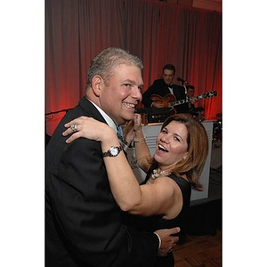 A couple dancing at the Huntington Society Dinner