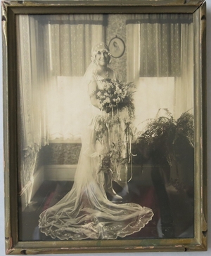 Florence Quinn (1900-1982) in her wedding dress