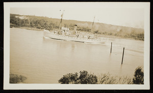 Coast Guard cutter at Canal Bridge Opening