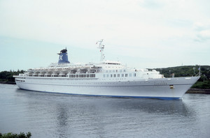 Galileo in Passage Through Cape Cod Canal, 1984