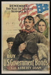 Remember! The Flag of liberty, support it! Buy U.S. government bonds