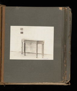 "Library Tables: Console, Side Drawer 40C"