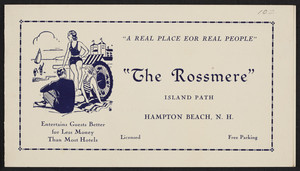 Brochure for The Rossmere, Island Path, Hampton Beach, New Hampshire, undated