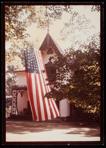 Fourth of July flag, Roseland Cottage