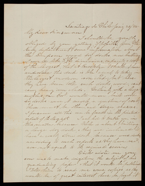 Charles C. Greene to Thomas Lincoln Casey, January 23, 1888