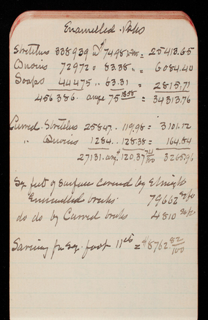 Thomas Lincoln Casey Notebook, Professional Memorandum, 1889-1892, undated, 32, Enamelled Bks