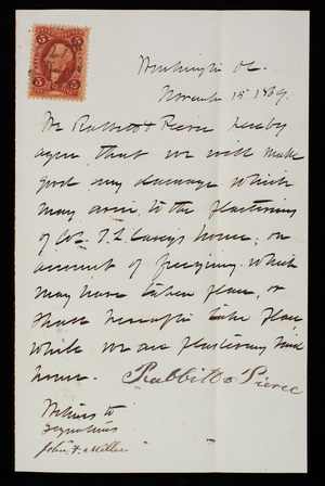 Babbitt & Pierce to Thomas Lincoln Casey, November 15, 1869