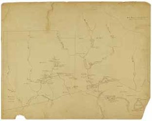 Map Of Bridgewater Ma Manuscript Map Of Old Bridgewater, Mass. Before 1746 - Digital Commonwealth