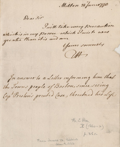 Letter from Thomas Hutchinson to James Murray, 20 June 1770