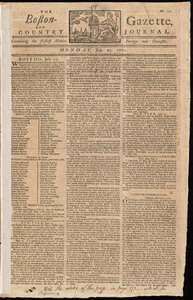 The Boston-Gazette, and Country Journal, 23 July 1770