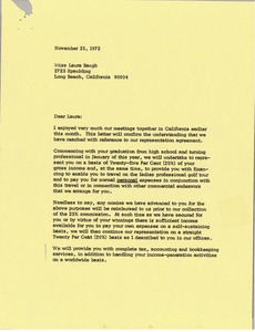 Letter from Mark H. McCormack to Laura Baugh