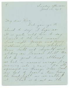 Letter from Letitia Crane to Frank F. Newth