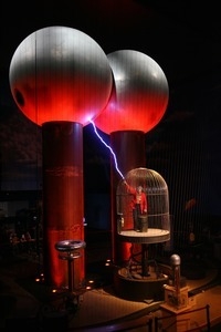 Van de Graff generator at the Boston Museum of Science