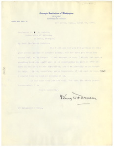 Letter from Henry W. Farnam to W. E. B. Du Bois