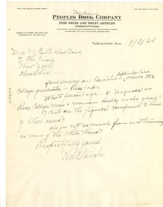 Letter from H. S. Rourke to W. E. B. Du Bois