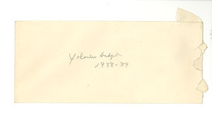 Yolande budget, 1938-1939