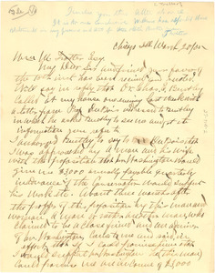 Letter from D. R. Wilkins to William Monroe Trotter