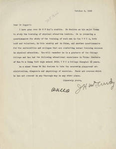 Letter from James H. McCurdy to Laurence L. Doggett (Oct. 6, 1923)