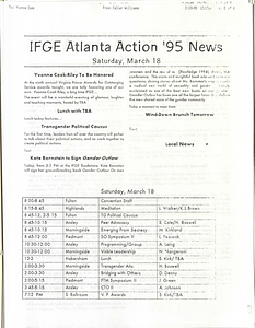 IFGE Atlanta Action '95 News