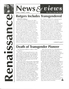Renaissance News & Views, Vol. 12 No. 4 (April 1998)