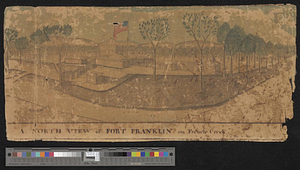 A north view of Fort Franklin on French Creek