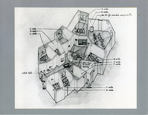 Arts and Communications Center Architect Drawing of AV Set-Up