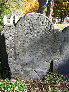 Elizabeth Browne headstone, Old Burying Ground, Wakefield, Mass.