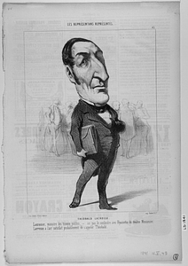 THÉOBALD LACROSSE. Lacrosse, ministre des travaux publics, - ne pas le confondre avec Hyacinthe du théâtre Montansier. Lacrosse a l'air satisfait probablement de s'appeler Théobald.