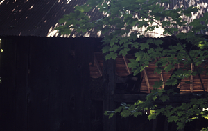 West facade of the Moon Barn in the Moon Lot / Primmer Farm.
