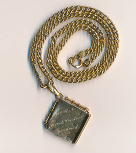 My grandfather's watch fob (locket) (front)