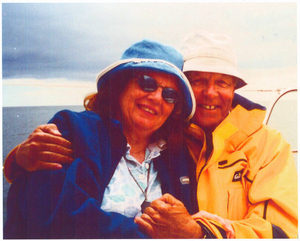 Polly and Larry Bradley of Nahant--sailing, sailing