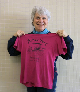 Carol Feingold at the Amesbury Mass. Memories Road Show