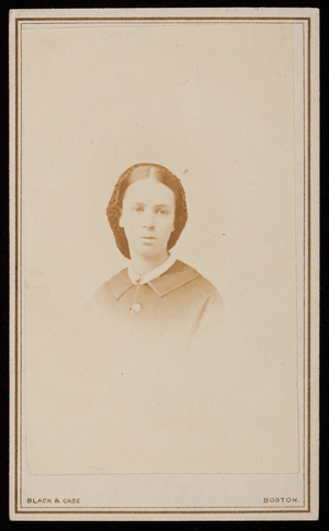Studio portrait of Alice A. Barker, Boston, Mass., c. 1865-1866