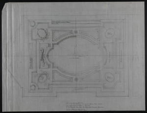 Plan of End Portions of Ceiling (Both Sides Similar), Alterations in Ball Room, F.H. Prince House, 190 Beacon Street, Boston, undated