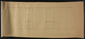 Window Elevation of Library, Inch Scale, House of C.S. Hamlin Esq., undated