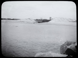 Dredge and dunes on the Cape Cod Canal