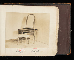 Stool #12760 and Dressing Table and Mirror #12757