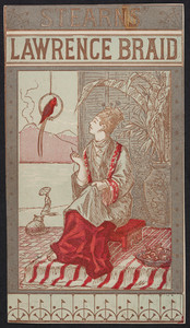Trade card for Stearns' Lawrence Braid, Wright Manufacturing Co., location unknown, undated