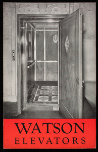 Watson elevators, Watson Elevator Company, Inc., 407 West 36th Street, New York, New York