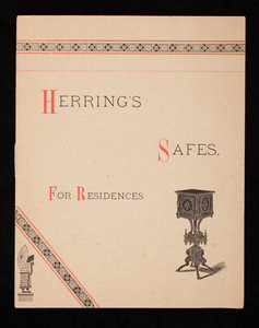 Herring's safes for residences, Herring & Co., manufacturers, Nos. 251 and 252 Broadway, New York, New York