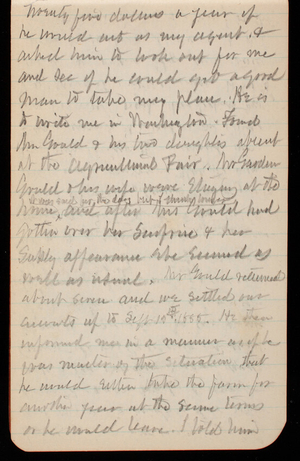 Thomas Lincoln Casey Notebook, September 1888-November 1888, 10, twenty five dollars a year if
